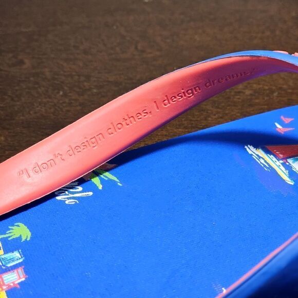 Polo Ralph Lauren Thong Sandals Men\'s Size 11 Blue Red Beach Ship Vacation New main image 12